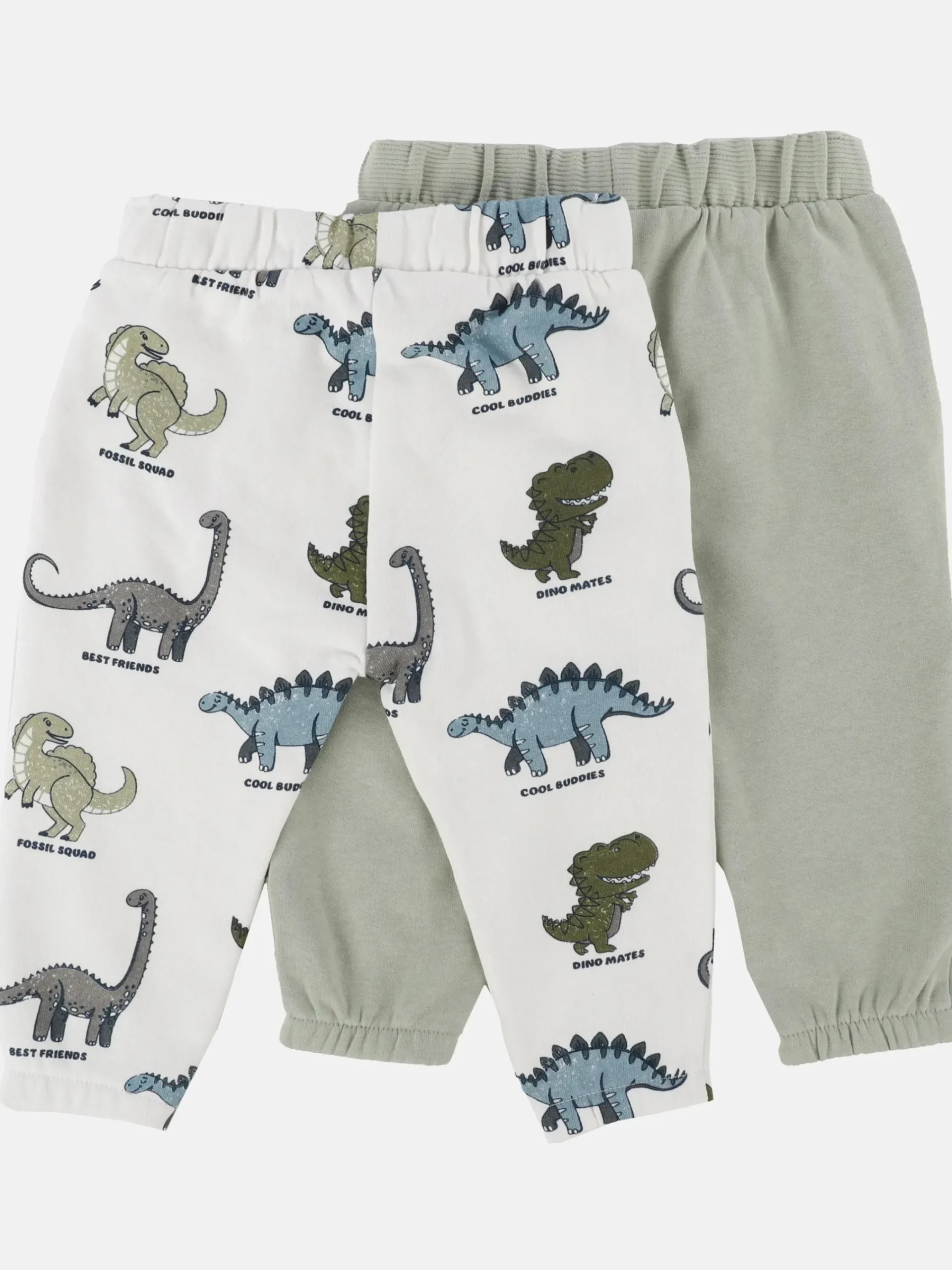 Kinder Bubble Gum Baby Jungen Hosen im 2er Pack, eine in uni und die andere gemustert