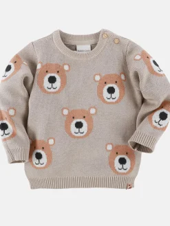 Kinder Bubble Gum Baby Jungen Pullover mit Teddymotiv