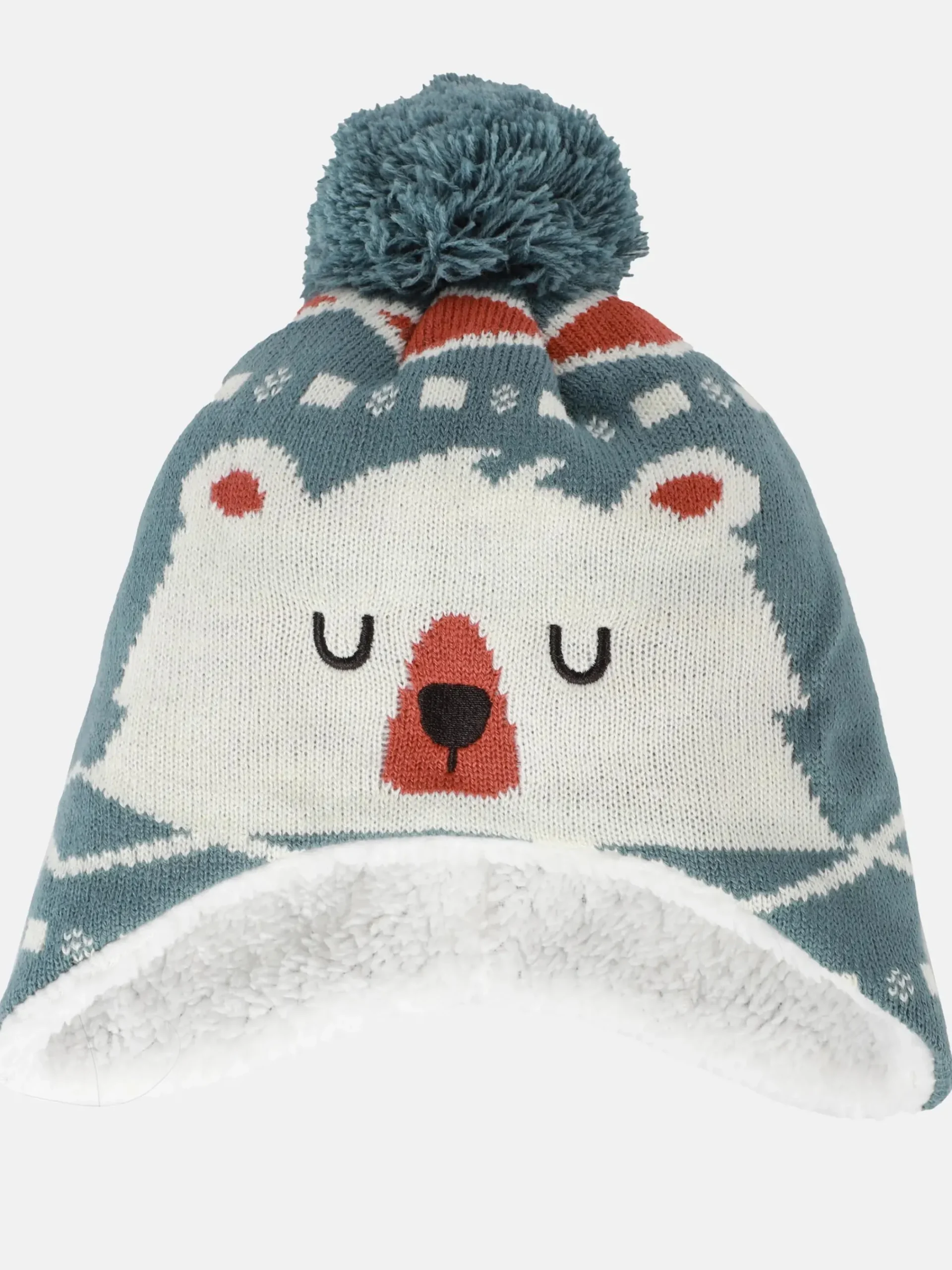 Kinder Bubble Gum Baby Jungen Strickmütze mit Bommel