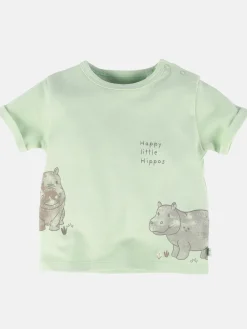Kinder Bubble Gum Baby Jungen T-Shirt mit Hippoprint