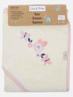 Lilly&Fynn Baby Kapuzenhandtuch mit Stickerei, 75x75cm