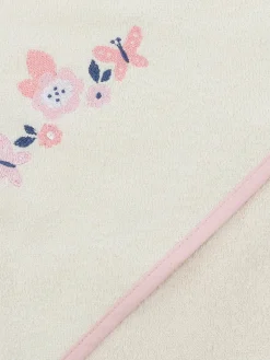 Lilly&Fynn Baby Kapuzenhandtuch mit Stickerei, 75x75cm