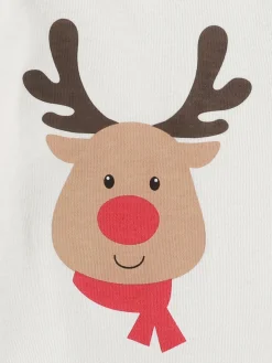 Kinder Bubble Gum Baby Langarmbody mit Rentiermotiv