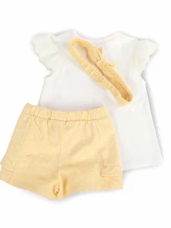 Kinder Bubble Gum Baby Mädchen 3er Set, best. aus Top, Hose und Stirnband