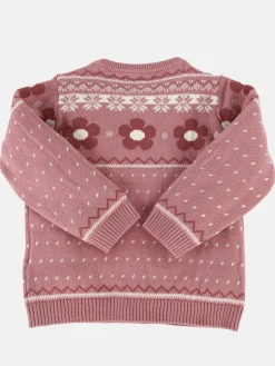 Kinder Bubble Gum Baby Mädchen Jacquardpullover mit Musterprint