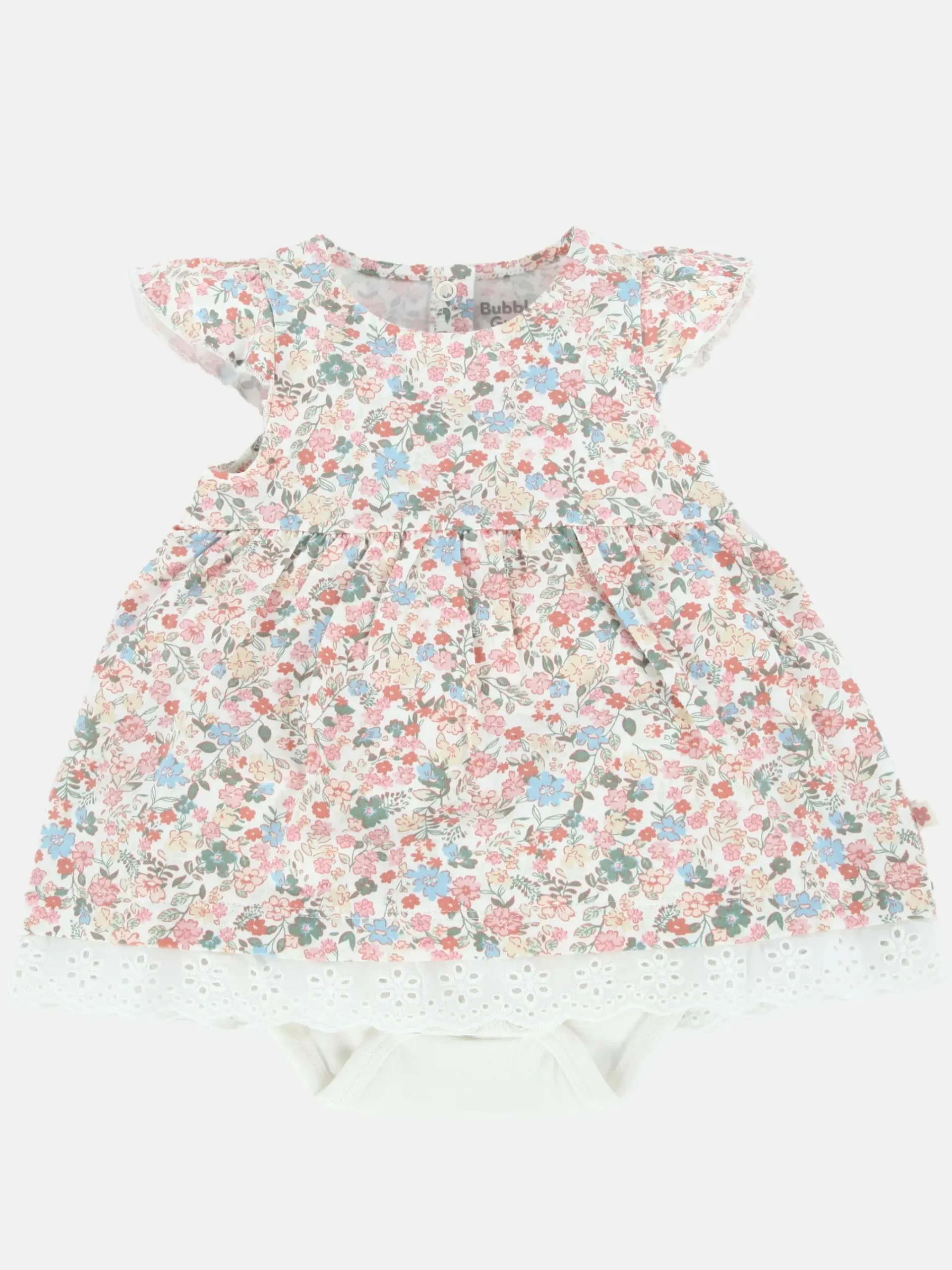 Kinder Bubble Gum Baby Mädchen Kleid mit Alloverprint