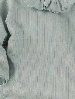 Kinder Bubble Gum Baby Mädchen Langarmshirt mit Rüschenkragen