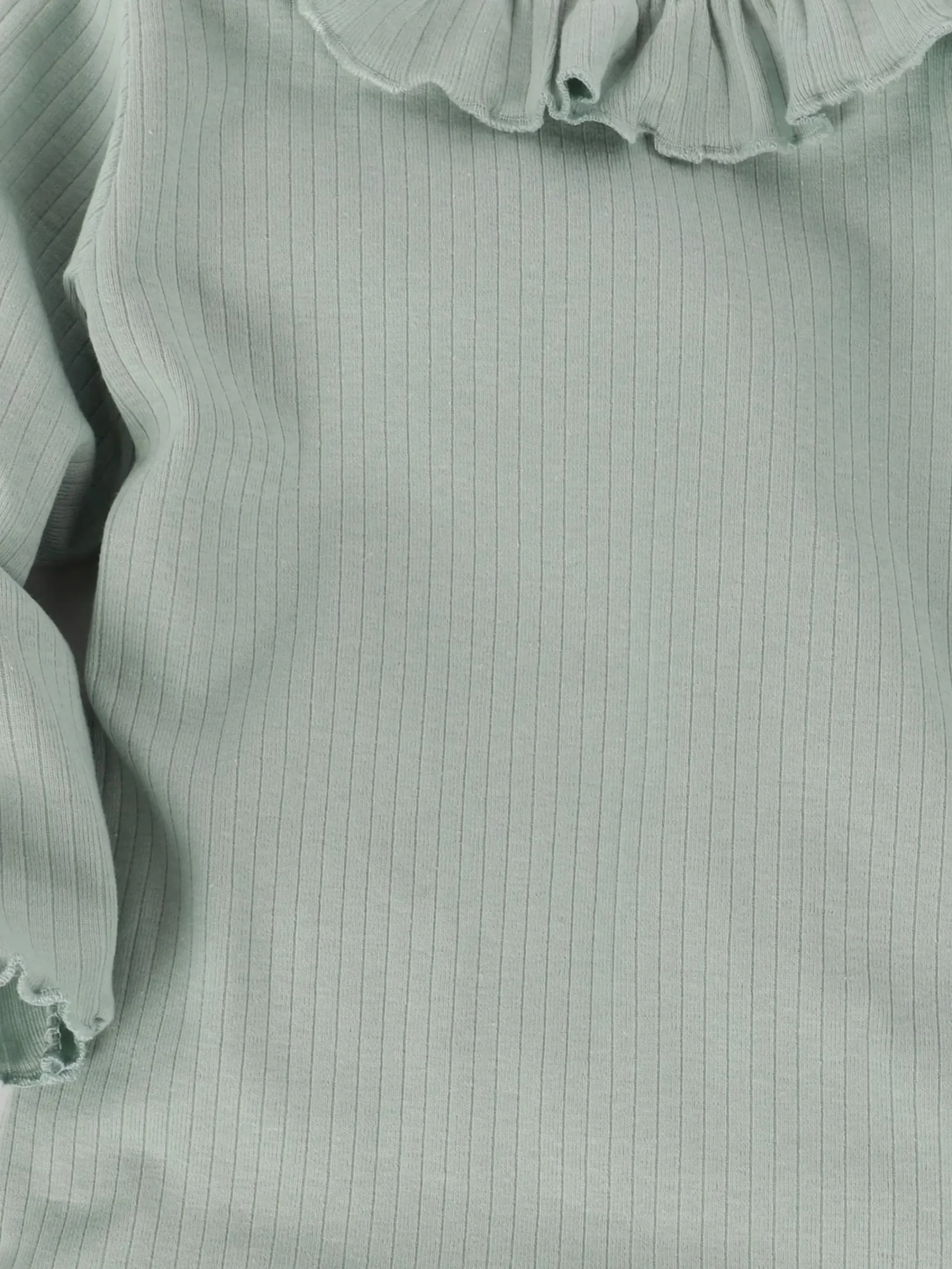 Kinder Bubble Gum Baby Mädchen Langarmshirt mit Rüschenkragen