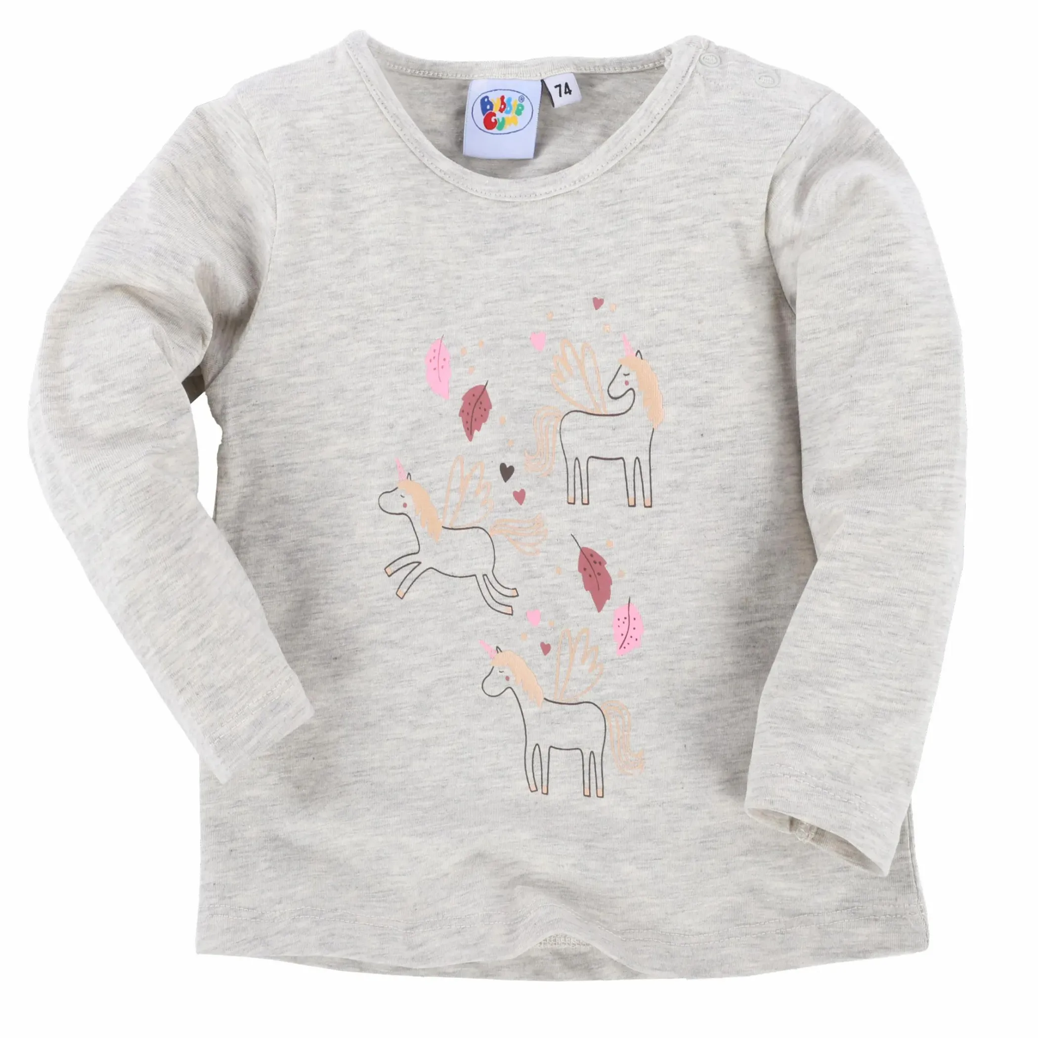 Kinder Bubble Gum Baby Mädchen Longsleeve mit Einhornprint