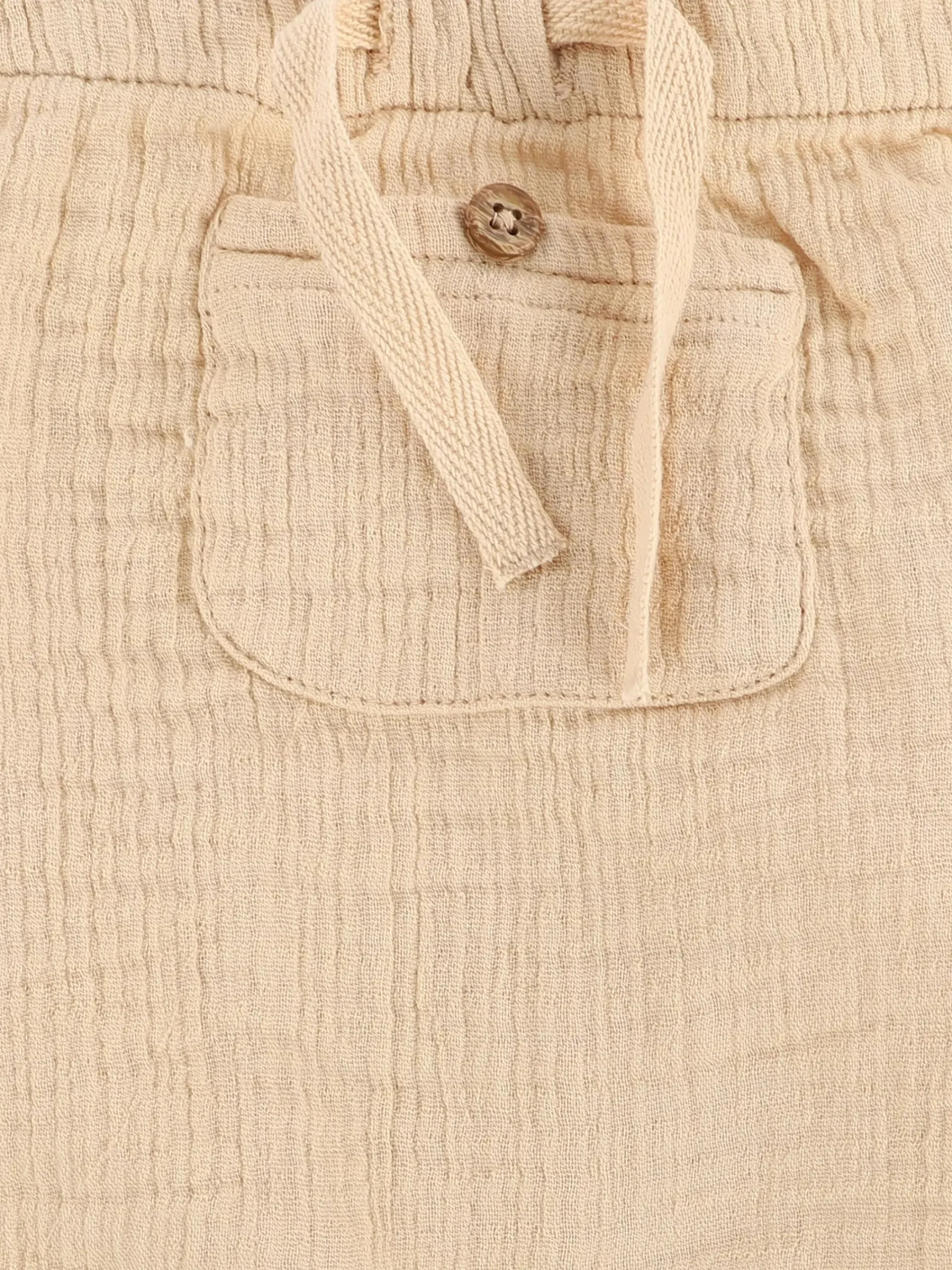 Kinder Bubble Gum Baby Musselinshorts mit kleiner Fronttasche