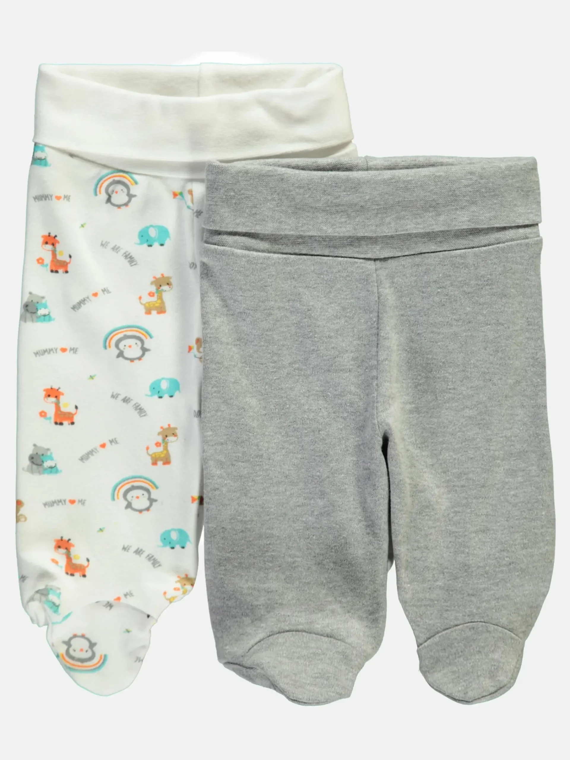 Kinder Lilly&Fynn Baby Schlupfhose mit Fuß im 2er Pack