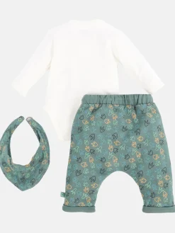 Kinder Bubble Gum Baby Set, 3tlg., best. aus Body, Hose und Halstuch