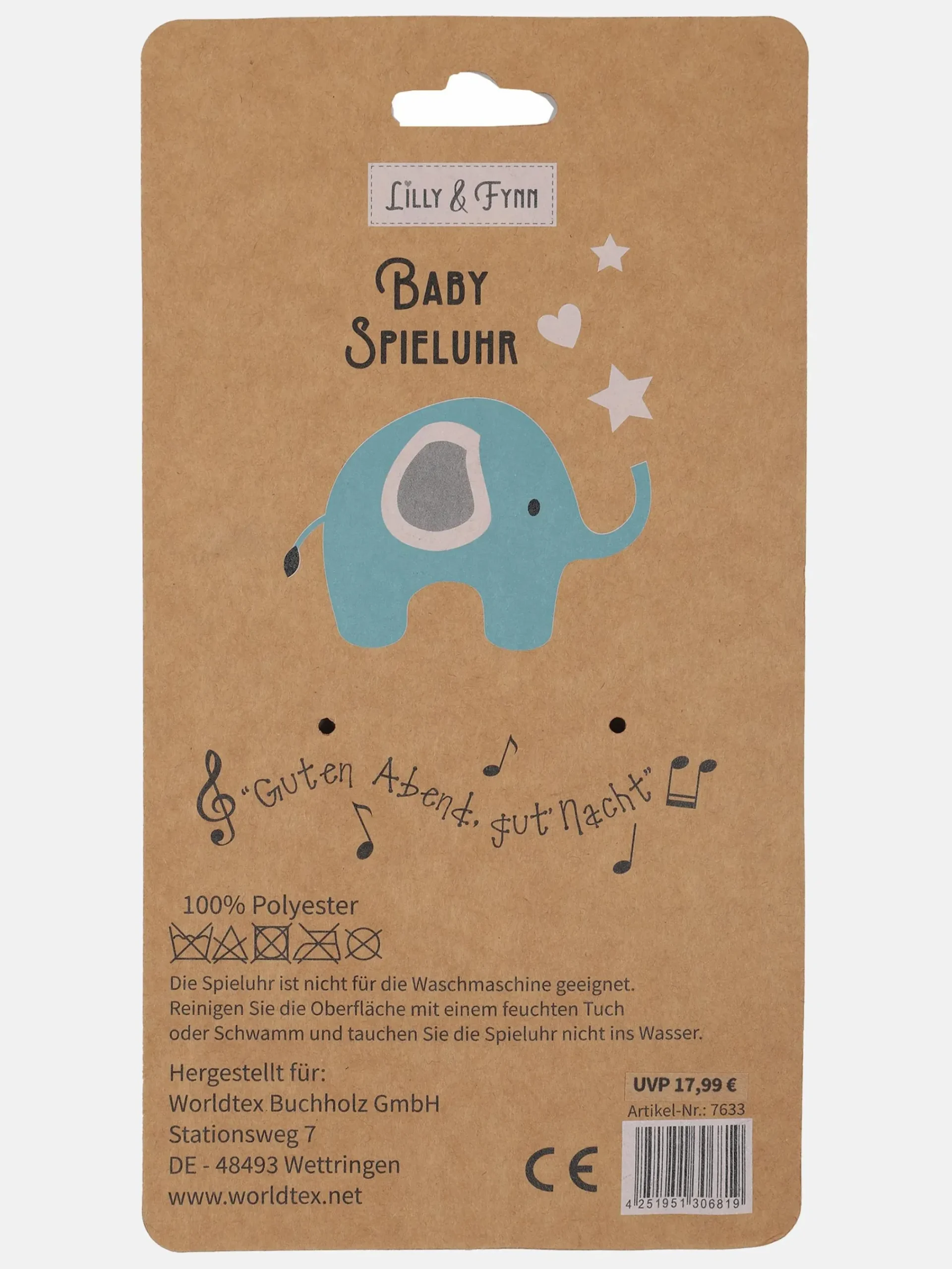 Kinder Lilly&Fynn Baby Spieluhr Bär