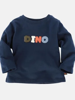 Kinder Bubble Gum Baby Sweatshirt mit Dino-Flockschriftzug