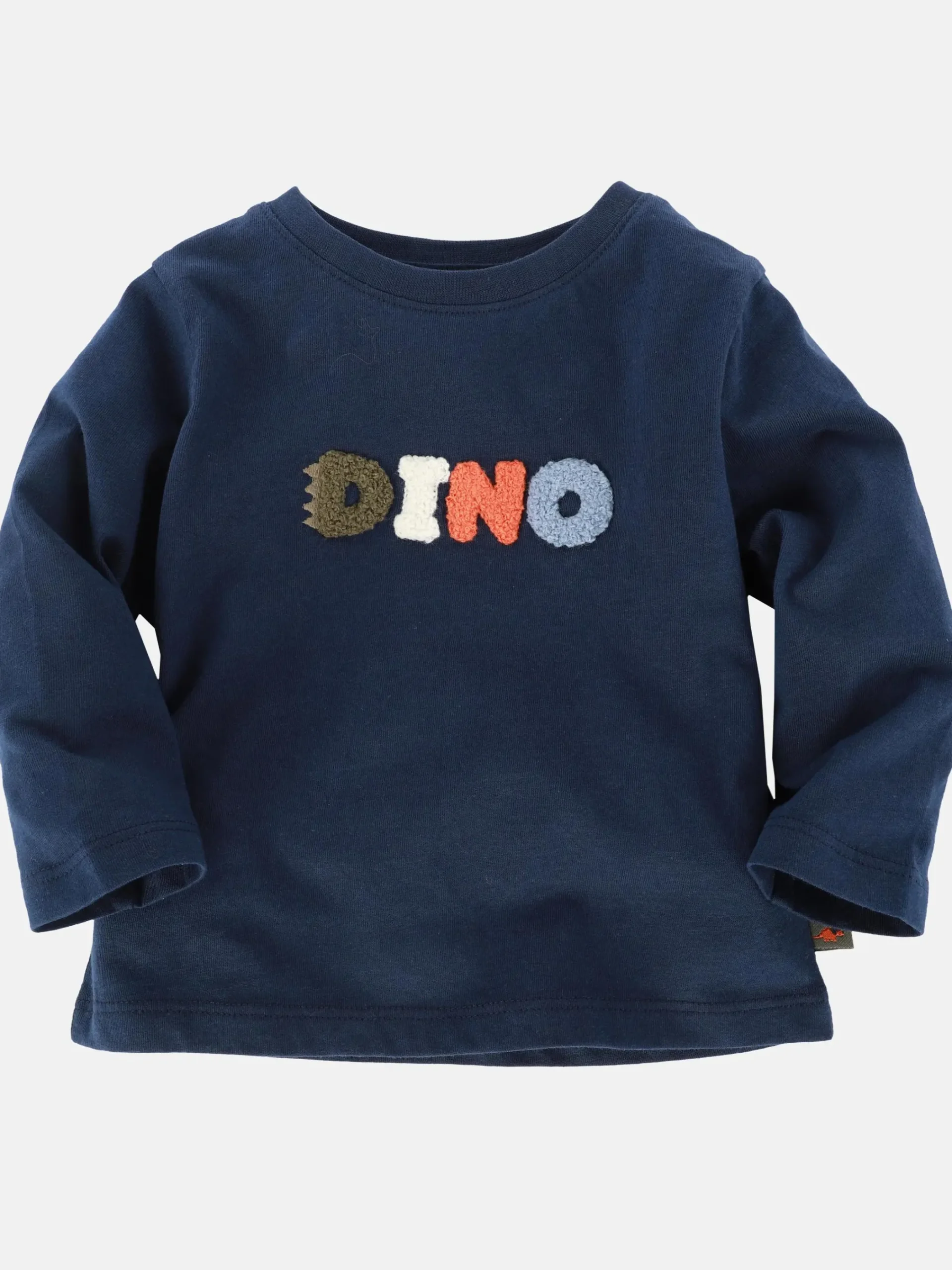 Kinder Bubble Gum Baby Sweatshirt mit Dino-Flockschriftzug