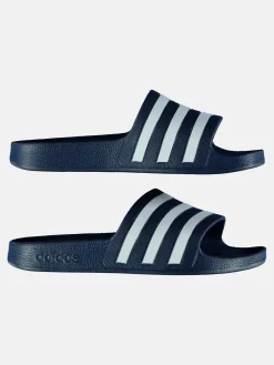 Herren Adidas Badeschuhe in gestreifter Optik