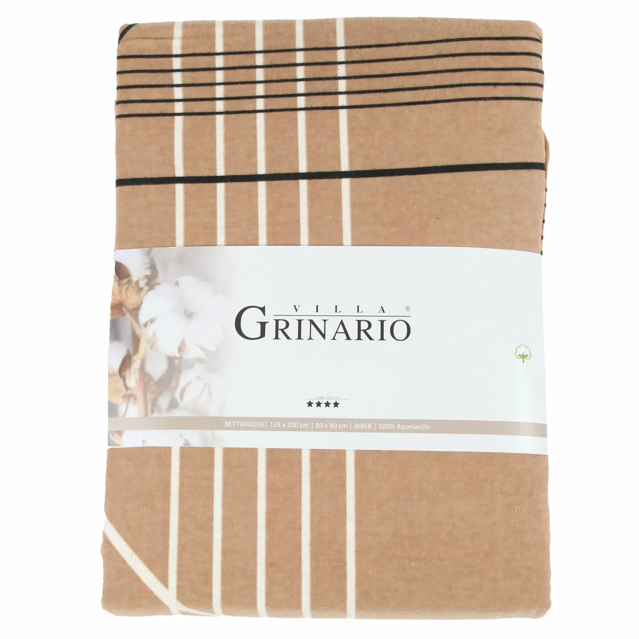 Villa Grinario Biber Bettwäsche Flanell 135x200cm