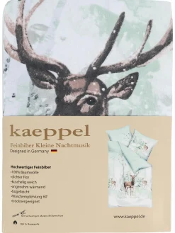 Kaeppel I Biber Bettwäsche mit Wintermotiv, 135x200cm