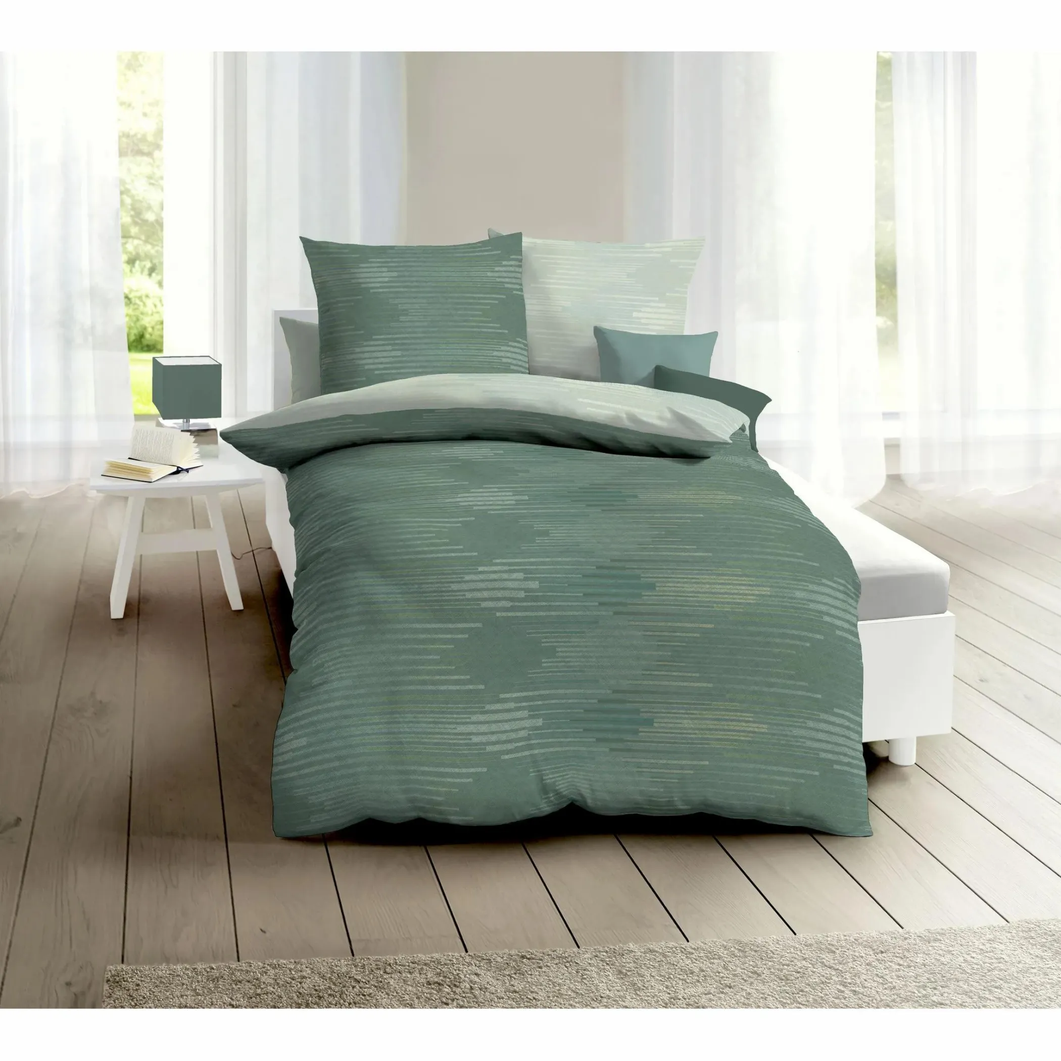 Kaeppel I Biberbettwäsche Ikat, 135x200cm