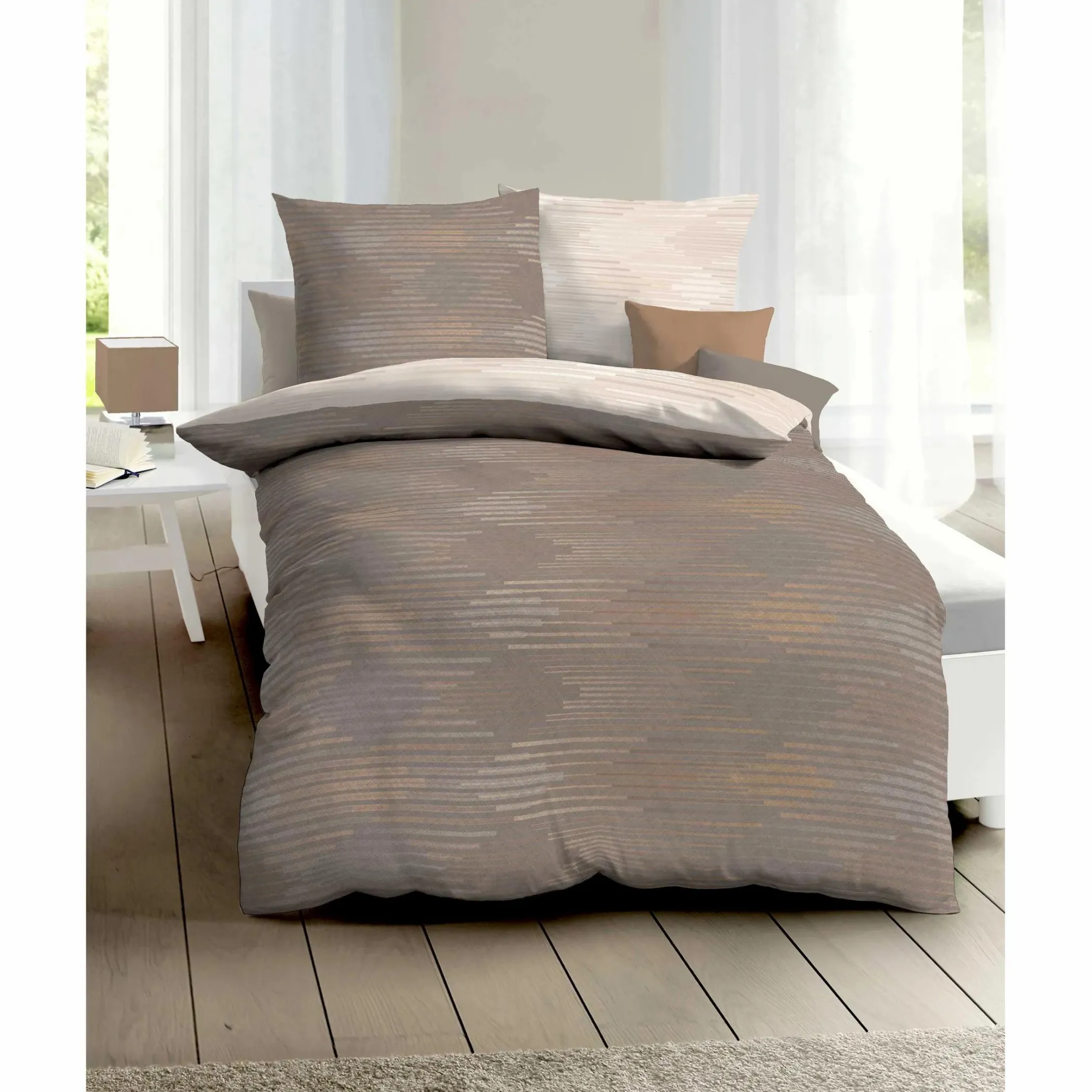 Kaeppel I Biberbettwäsche Ikat, 135x200cm