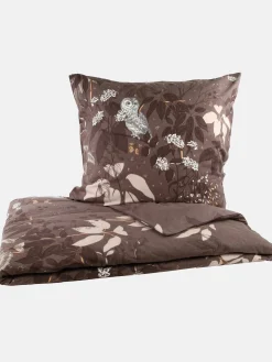 Kaeppel I Biberbettwäsche mit Schneeeulenprint 155x220cm