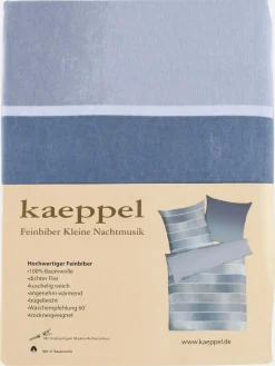Kaeppel I Biberbettwäsche mit Streifen 155x220cm