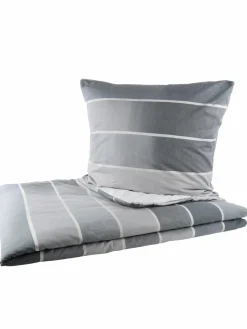 Kaeppel I Biberbettwäsche mit Streifen, 155x220cm