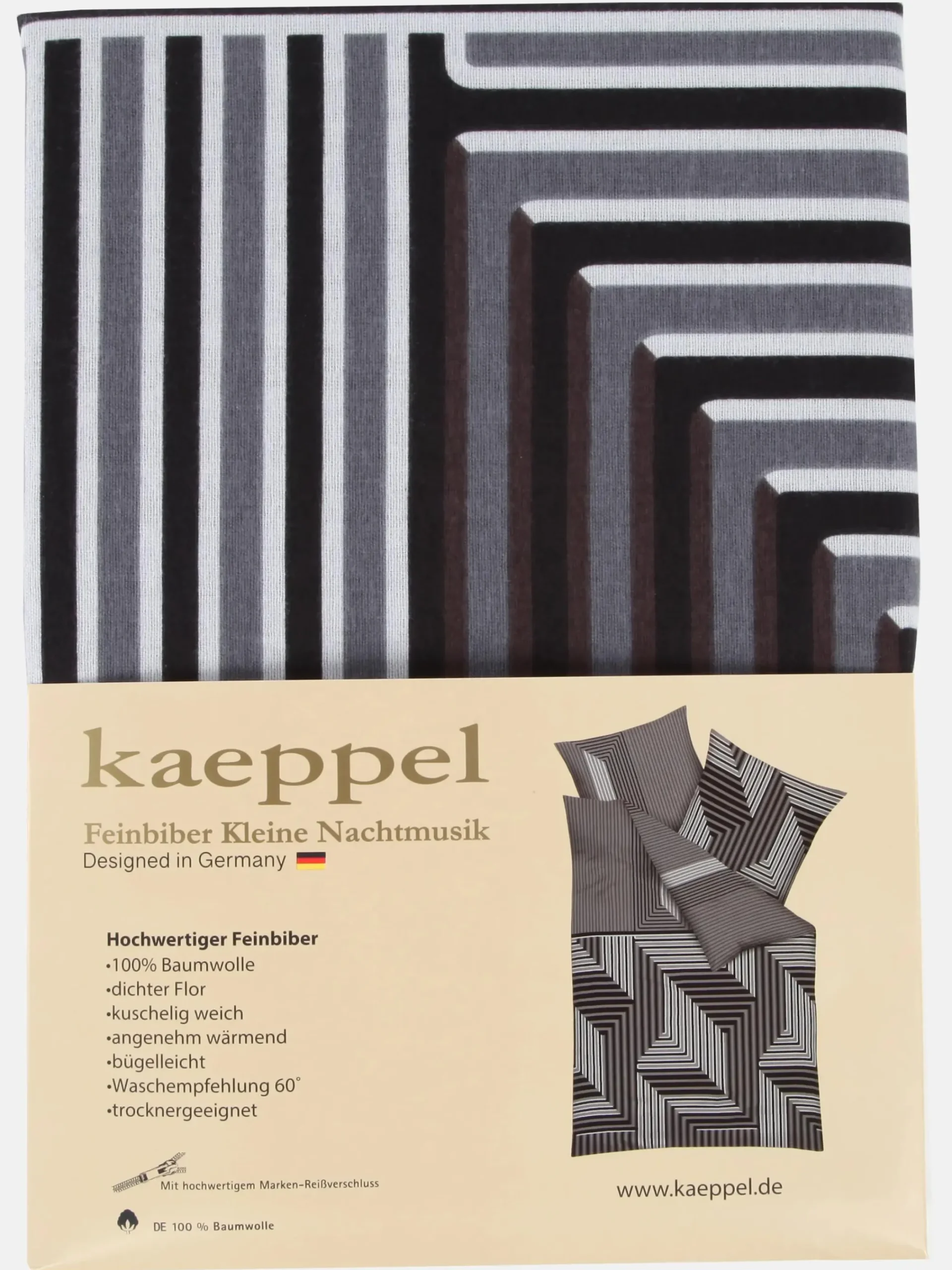 Kaeppel I Biberbettwäsche mit tollem Design 155x220cm