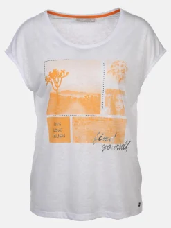 Damen Sure Damen Ausbrenner Shirt mit Frontprint