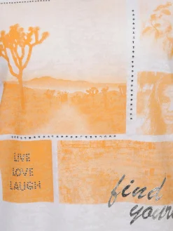 Damen Sure Damen Ausbrenner Shirt mit Frontprint