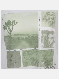 Damen Sure Damen Ausbrenner Shirt mit Frontprint