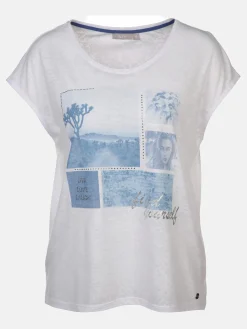 Damen Sure Damen Ausbrenner Shirt mit Frontprint