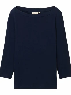 Damen Tom Tailor Damen Basic Shirt mit 3/4 Arm