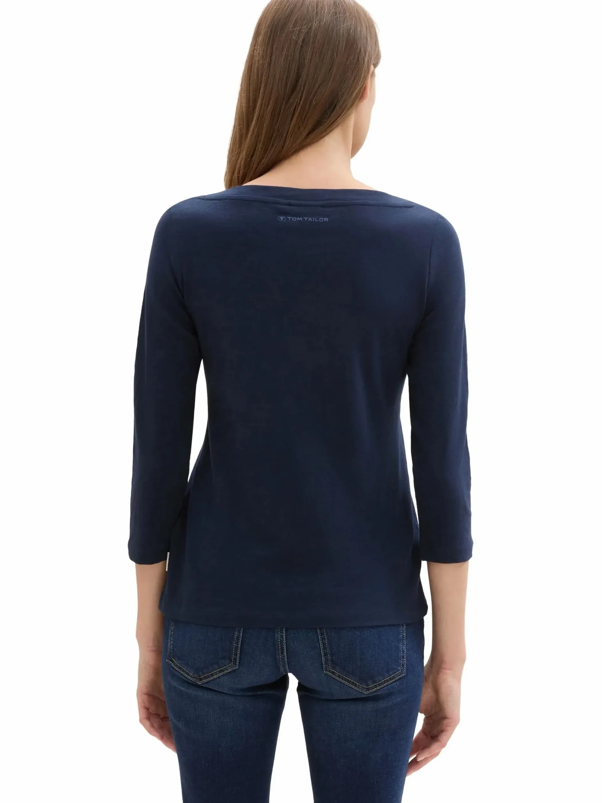 Damen Tom Tailor Damen Basic Shirt mit 3/4 Arm