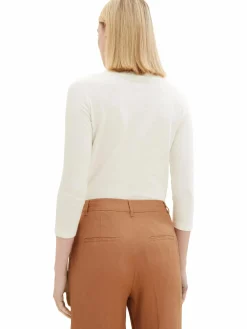 Damen Tom Tailor Damen Basic Shirt mit 3/4 Arm