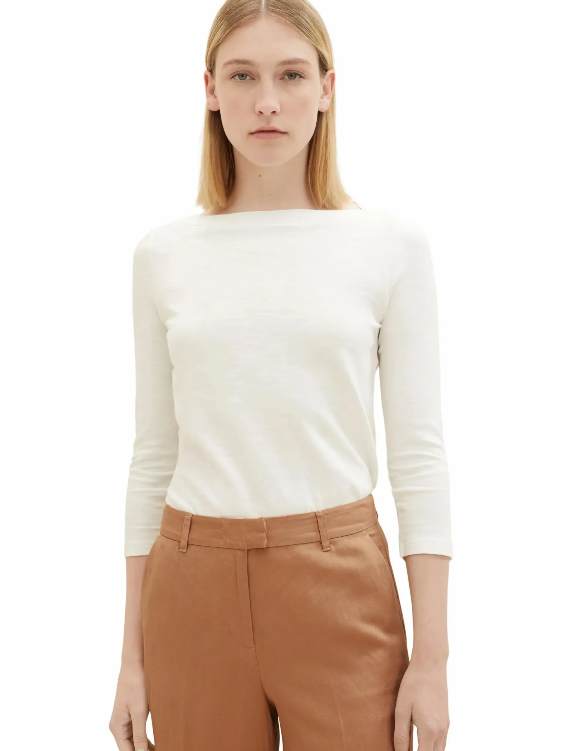 Damen Tom Tailor Damen Basic Shirt mit 3/4 Arm