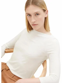 Damen Tom Tailor Damen Basic Shirt mit 3/4 Arm