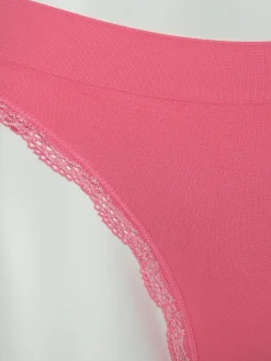 Damen Sure Damen Bikinislip mit Spitzenbesatz im 2er Pack