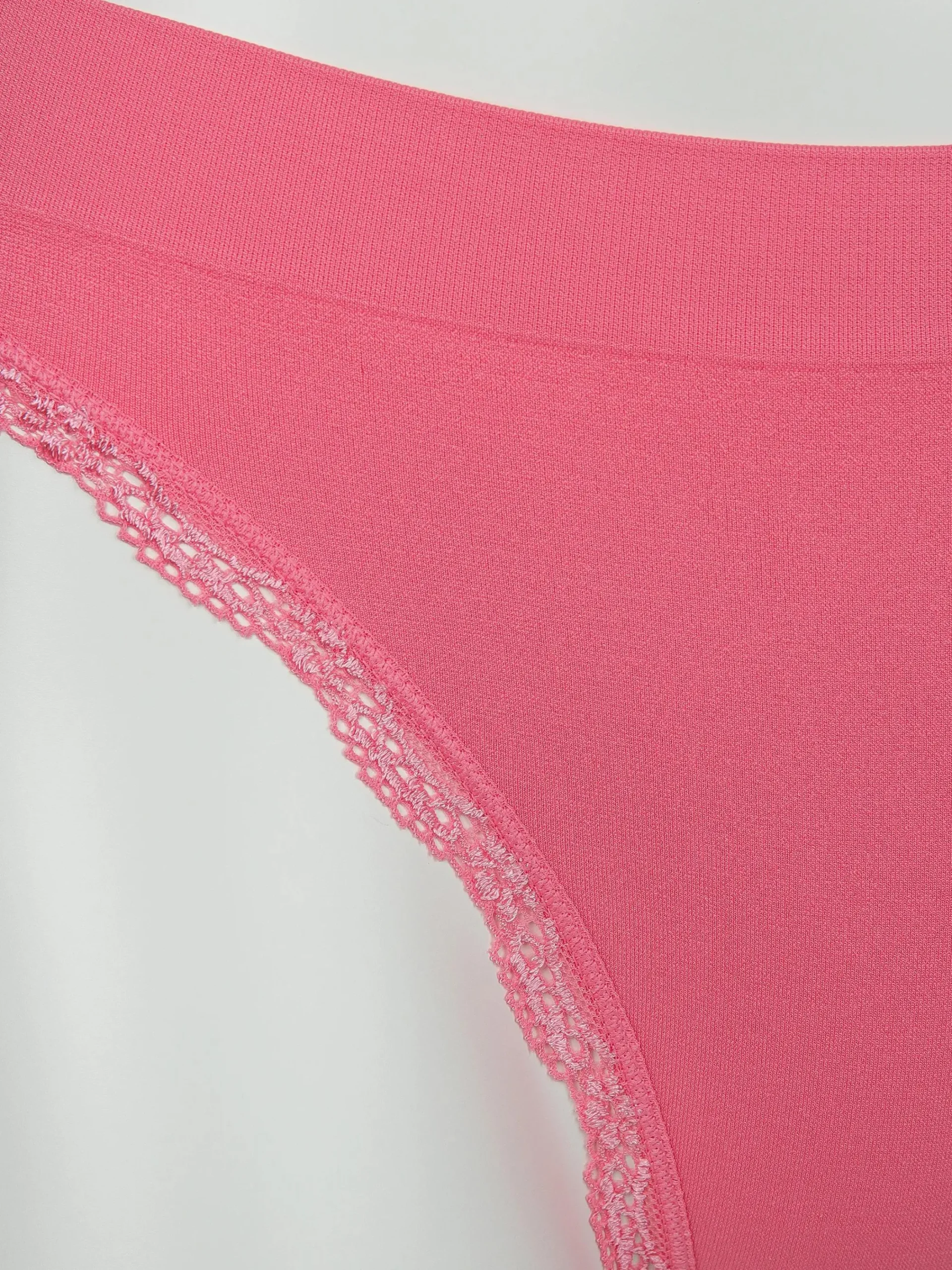 Damen Sure Damen Bikinislip mit Spitzenbesatz im 2er Pack