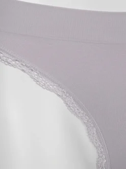 Damen Sure Damen Bikinislip mit Spitzenbesatz im 2er Pack