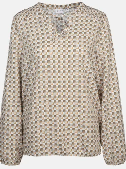 Damen Lisa Tossa Damen Blouson-Bluse mit Alloverprint