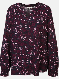 Damen Tom Tailor Damen Bluse im farbigen Alloverprint