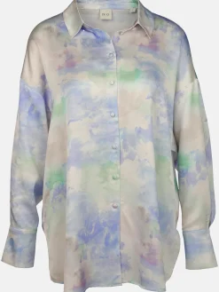 Damen IX-O Damen Bluse in Aquarell-Optik