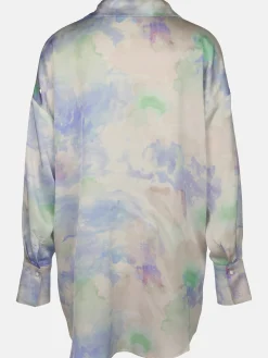 Damen IX-O Damen Bluse in Aquarell-Optik