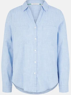 Damen Tom Tailor Damen Bluse in Leinenoptik
