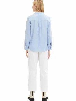 Damen Tom Tailor Damen Bluse in Leinenoptik