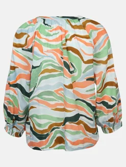 Damen Tom Tailor Damen Bluse mit Alloverprint