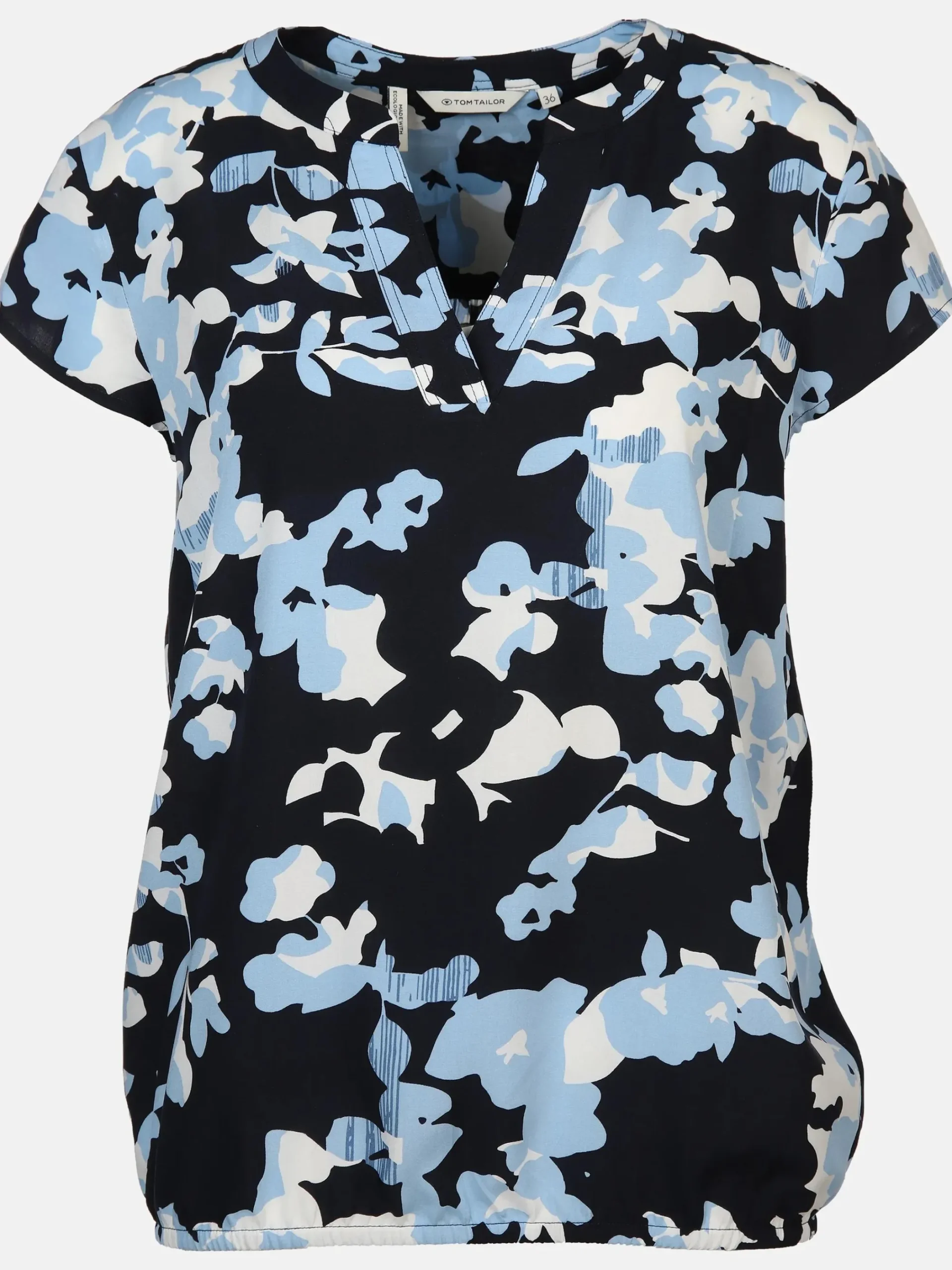 Damen Tom Tailor Damen Bluse mit Alloverprint