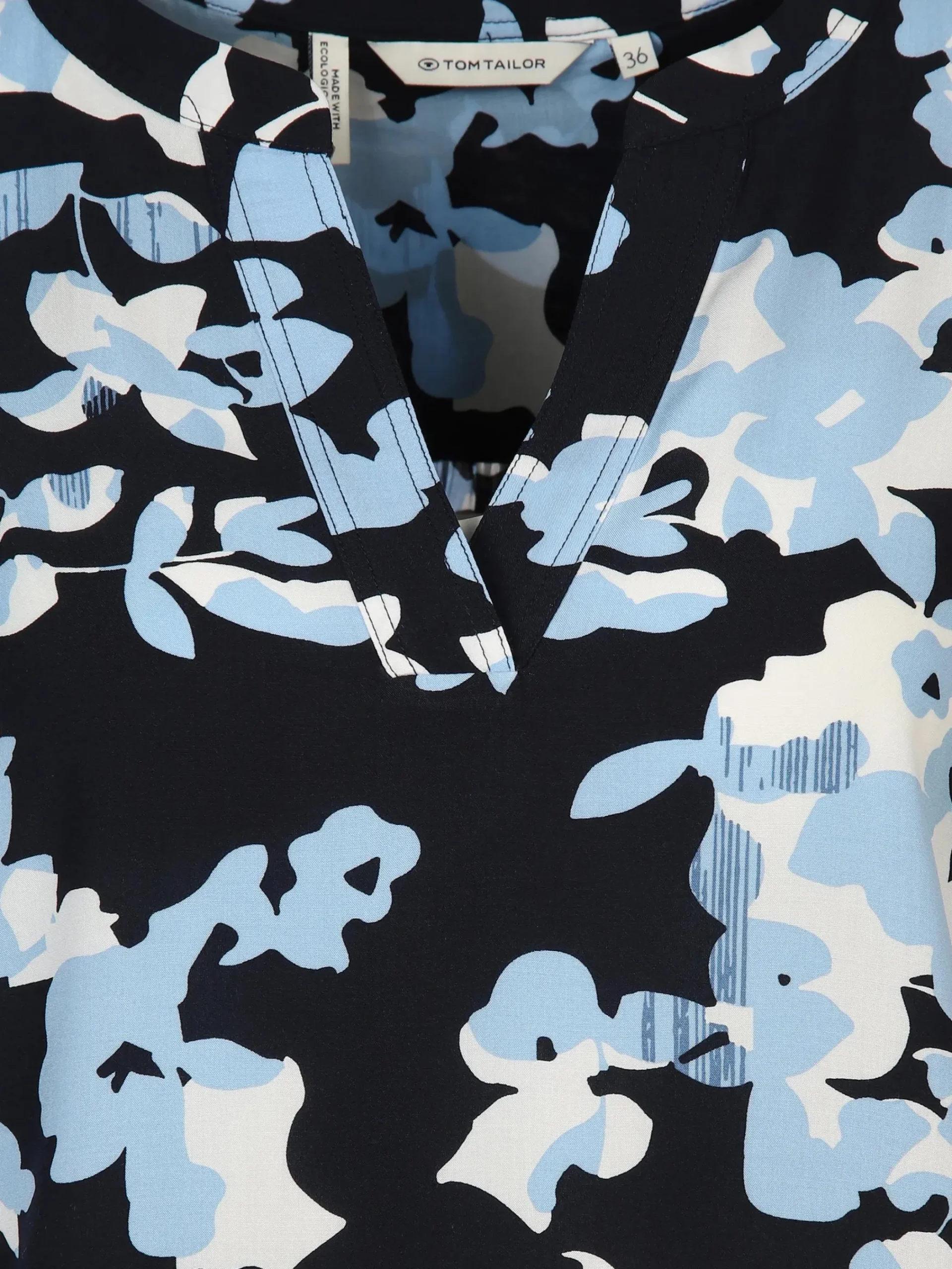 Damen Tom Tailor Damen Bluse mit Alloverprint