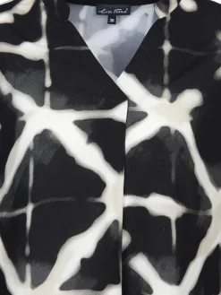 Damen Lisa Tossa Damen Bluse mit Glitzerbündchen